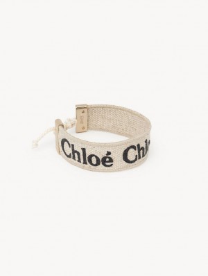 BEIGE - BLACK 1 Chloe Woody Bracelets | CHE-SR14440