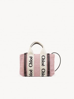 BLOSSOM PINK Chloe Woody Tote 2 Mini Bags | CHE-SR13730