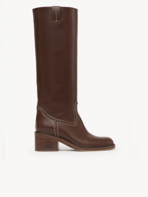 BRUNET BROWN Chloe Mallo Tall Boots | CHE-SR14234