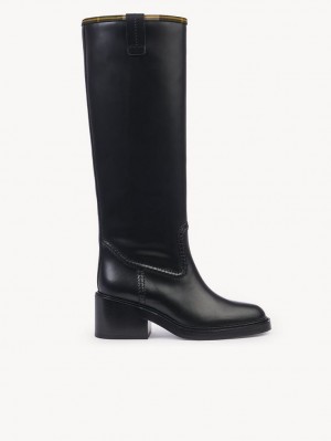 Black Chloe Barbour For Tall Boots | CHE-SR14205