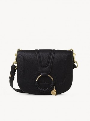 Black Chloe Hana Shoulder Bags | CHE-SR14640