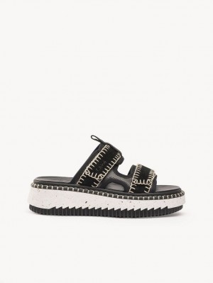 Black Chloe Lilli Sporty Mule | CHE-SR14159