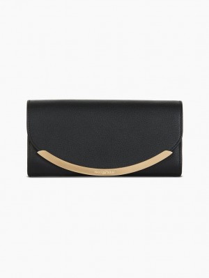 Black Chloe Lizzie Long Wallets | CHE-SR14921