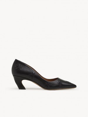 Black Chloe Oli Pumps | CHE-SR14269