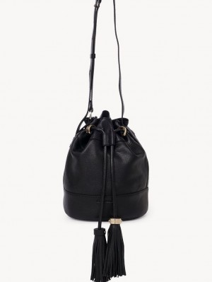 Black Chloe Vicki Bucket Shoulder Bags | CHE-SR14637