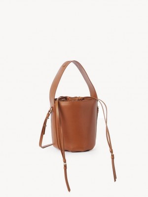 Caramel Chloe Sense Bucket Crossbody Bags | CHE-SR13531