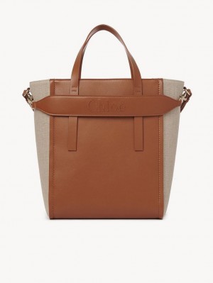 Caramel Chloe Sense Medium Tote Bags | CHE-SR13396