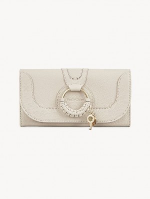 Cement Beige Chloe Hana Long Wallets | CHE-SR14923