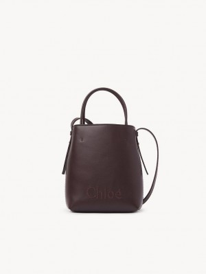 DEEP VIOLINE Chloe Sense Tote Mini Bags | CHE-SR13735