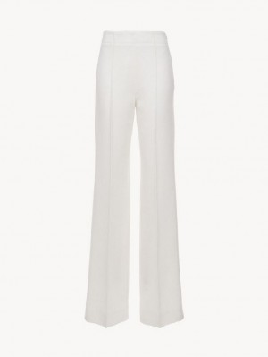 Eden White Chloe Wide-leg Pants | CHE-SR13988