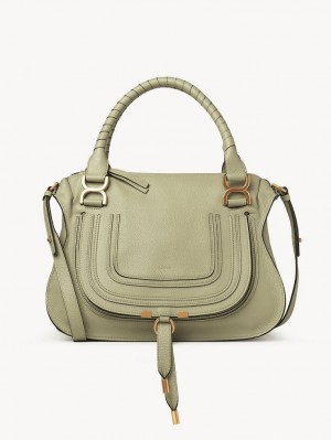 FADED GREEN Chloe Marcie Double Carry Crossbody Bags | CHE-SR13538