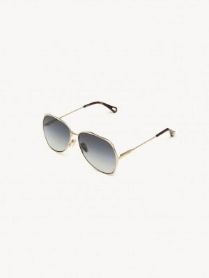 GOLD/GRADIENT GREY Chloe Honoré Sunglasses | CHE-SR14566