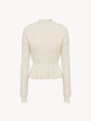 Iconic Milk Chloe Peplum Knitwear | CHE-SR13963