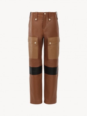 MULTICOLOR BROWN 1 Chloe Cargo Pants | CHE-SR13976