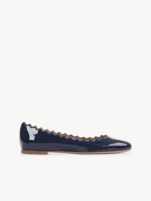 Navy Chloe Lauren Ballet Flat | CHE-SR14257