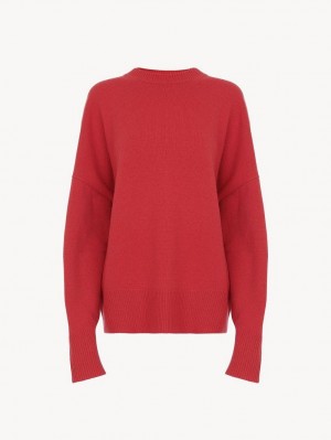 PINK FIZZ Chloe Generous Crew-neck Knitwear | CHE-SR13954