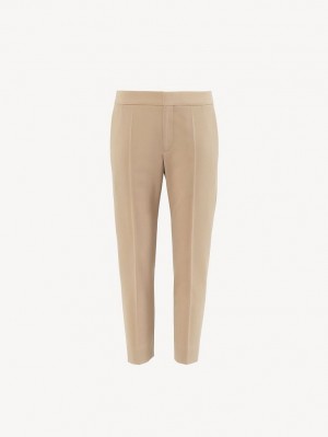 SOFT TAN Chloe Cropped Pants | CHE-SR14000