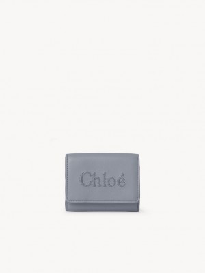 STORM BLUE Chloe Sense Mini Tri-fold Compact Wallets | CHE-SR14275