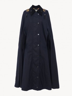 SUMMER NIGHT Chloe Barbour For "Hadrien" Long Cape Jackets | CHE-SR13779