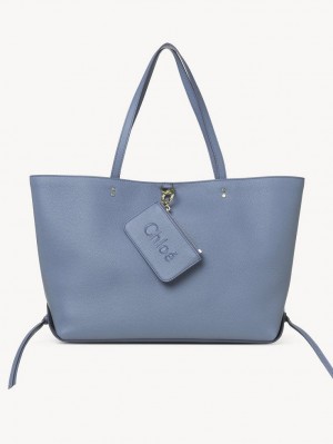 Shady Cobalt Chloe Sense Medium East-west Tote Bags | CHE-SR13329