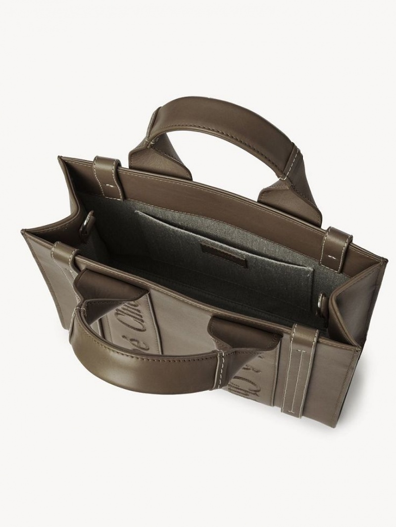 ARMY GREEN Chloe Small Woody Tote Bags | CHE-SR13339