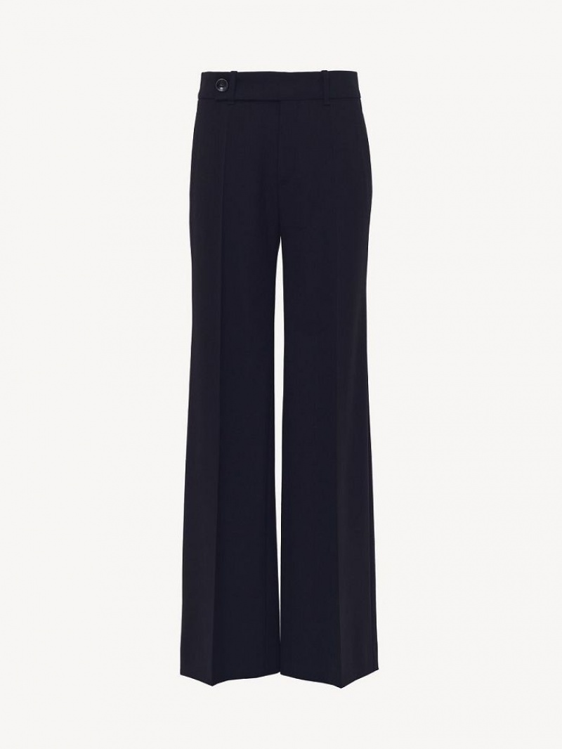 Abyss Blue Chloe Signature Straight Pants | CHE-SR13981