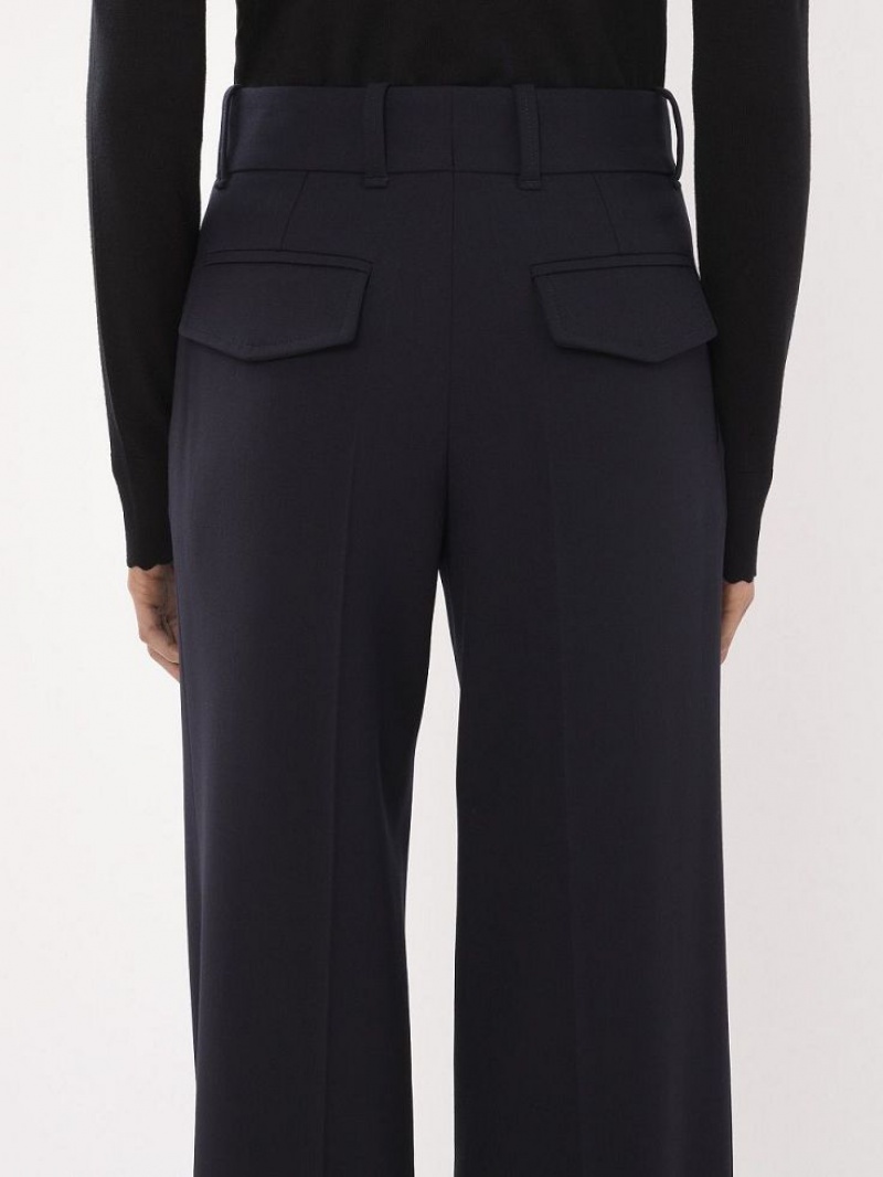 Abyss Blue Chloe Signature Straight Pants | CHE-SR14025