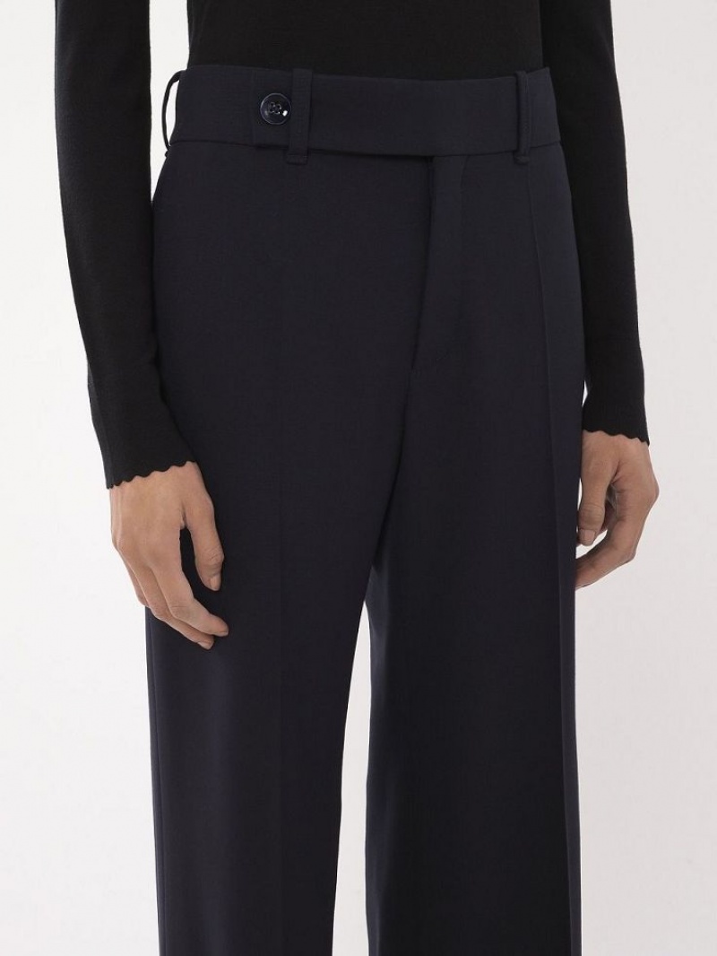 Abyss Blue Chloe Signature Straight Pants | CHE-SR14025