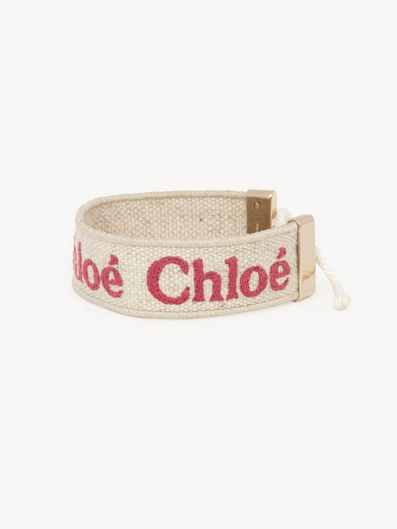 BEIGE - PINK 1 Chloe Woody Bracelets | CHE-SR14445