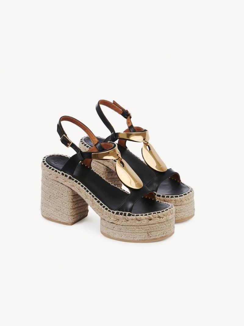 BLACK GOLD. Chloe Pema Espadrille | CHE-SR14151