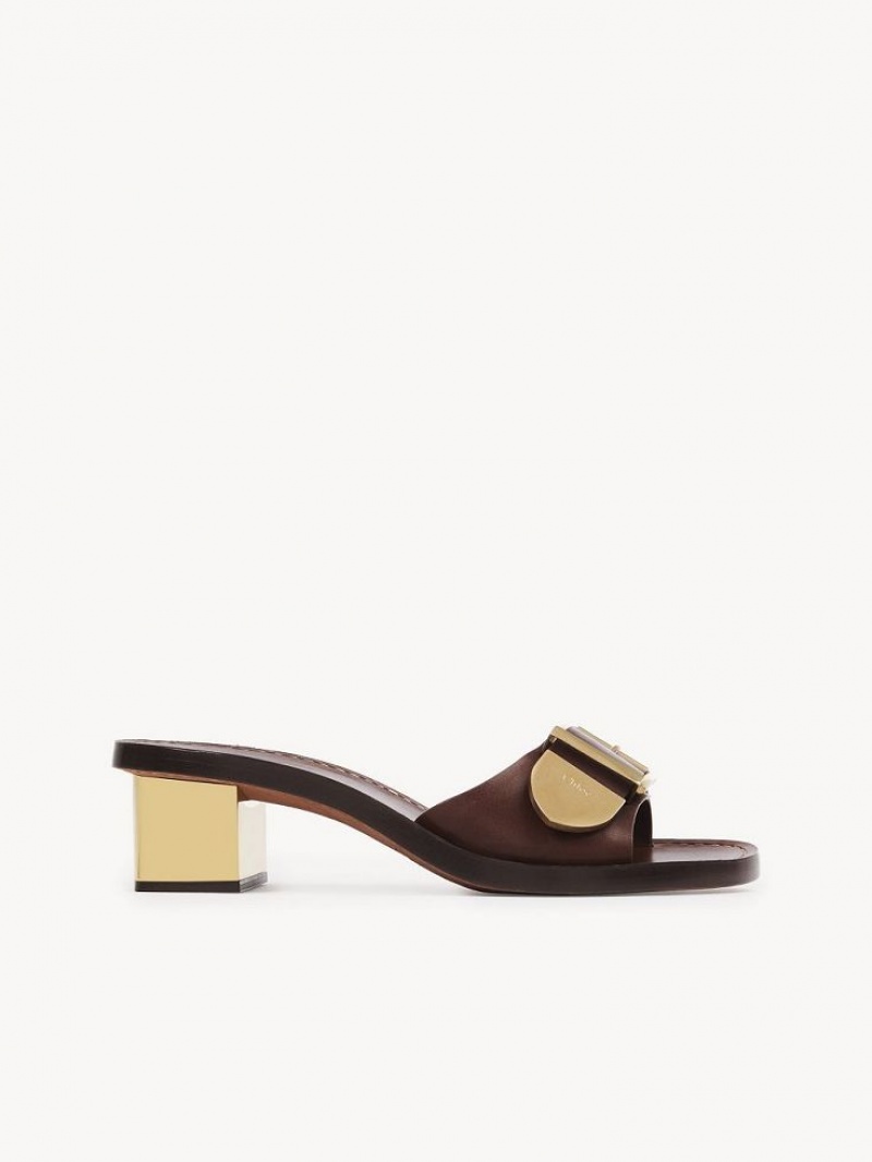 BRUNET BROWN Chloe Rebecca High-heel Mule | CHE-SR14138