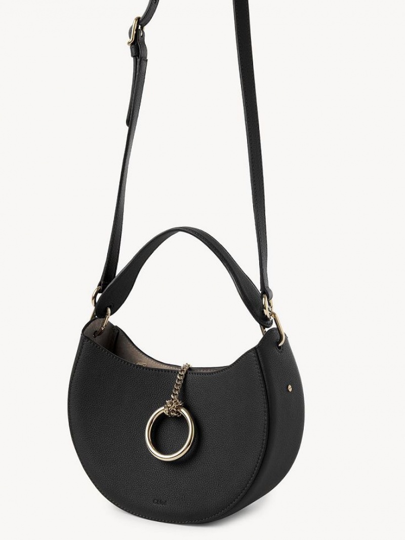 Black Chloe Arlène Small Hobo Crossbody Bags | CHE-SR13605