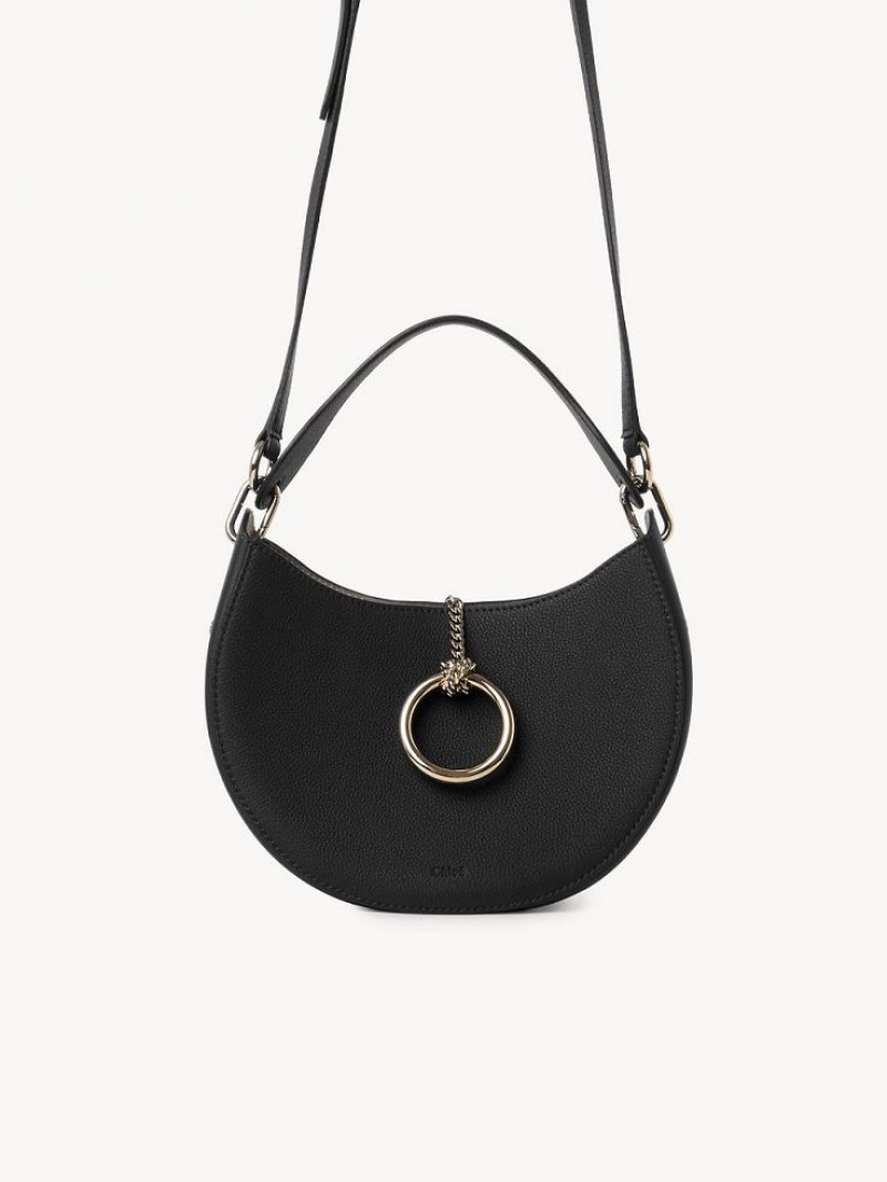 Black Chloe Arlène Small Hobo Crossbody Bags | CHE-SR13605