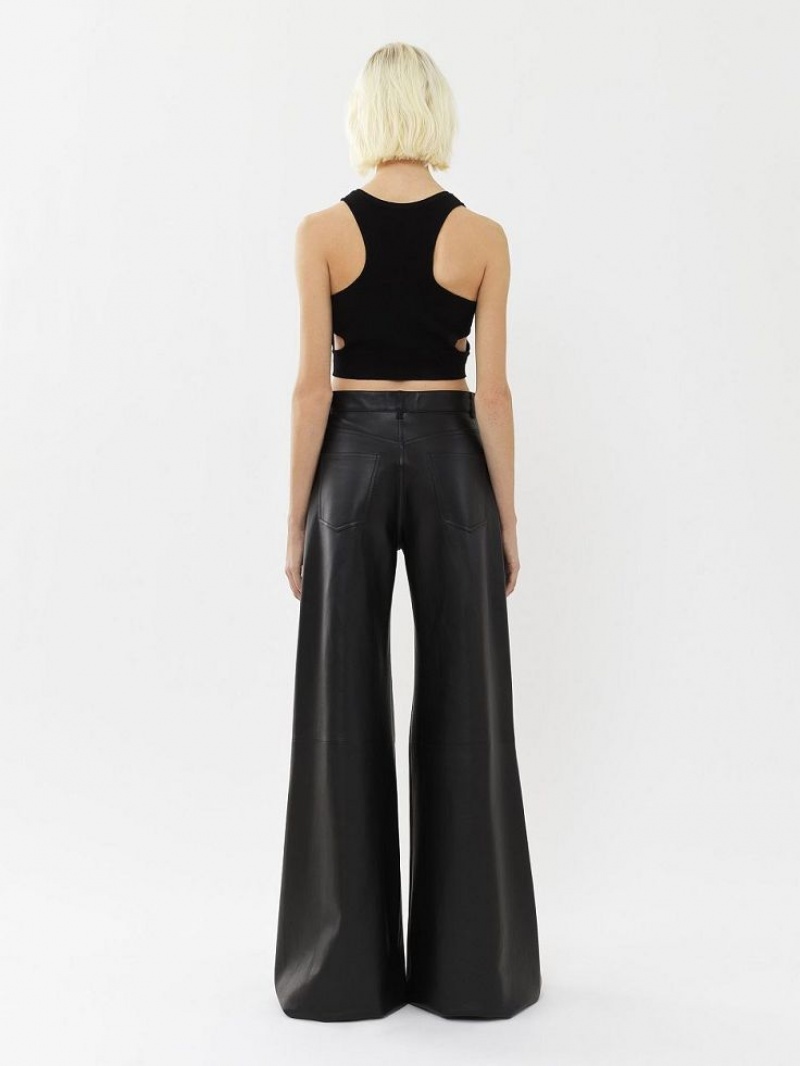 Black Chloe Cropped Knitwear | CHE-SR13939