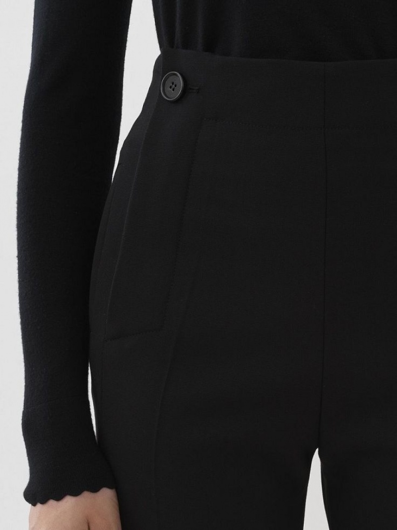 Black Chloe Cropped Sailor Suiting | CHE-SR14044