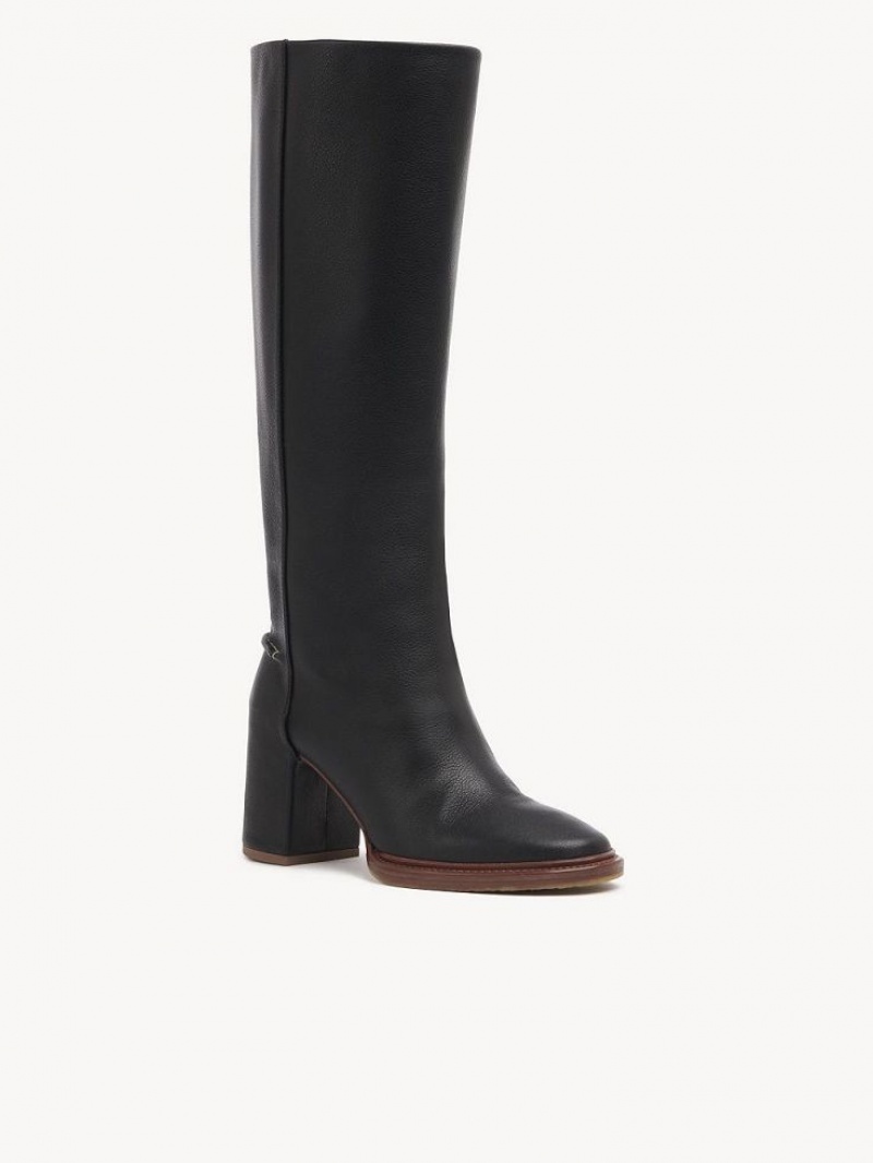 Black Chloe Edith High Boots | CHE-SR14207