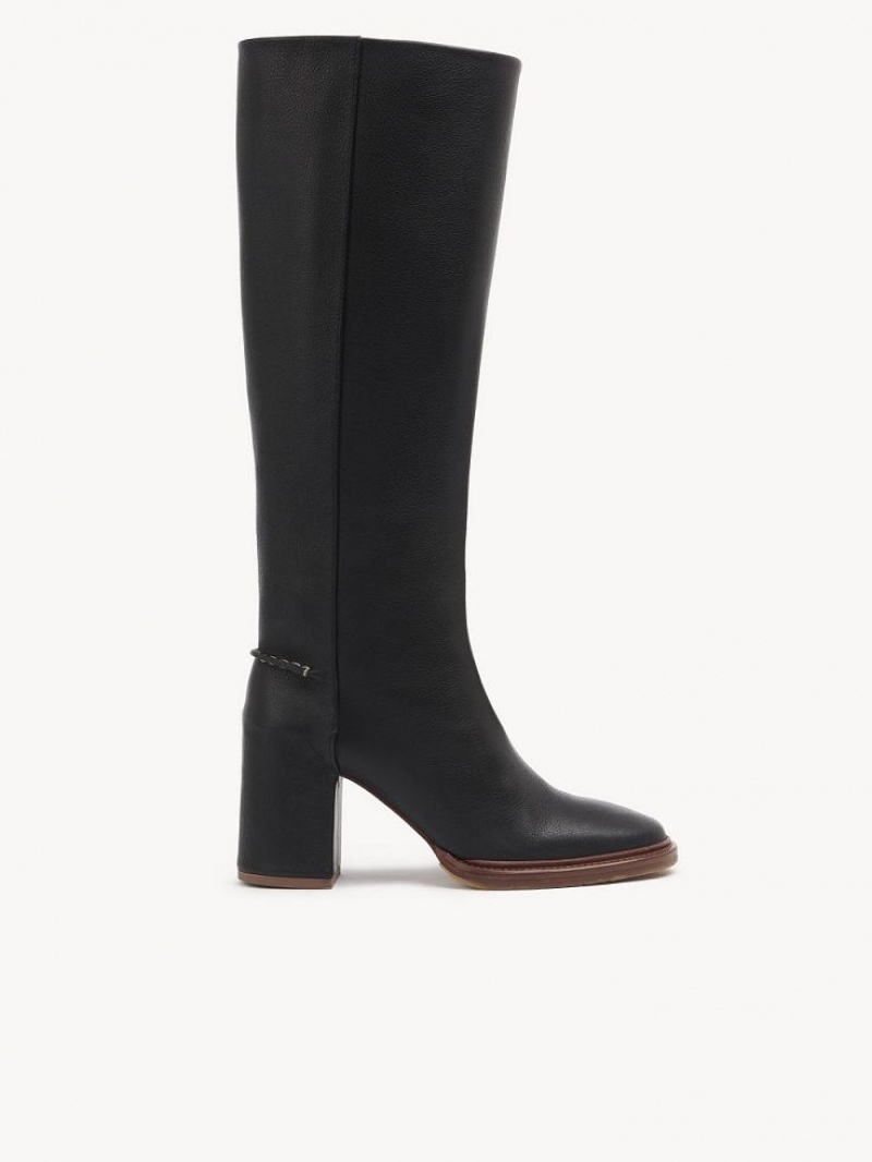 Black Chloe Edith High Boots | CHE-SR14207