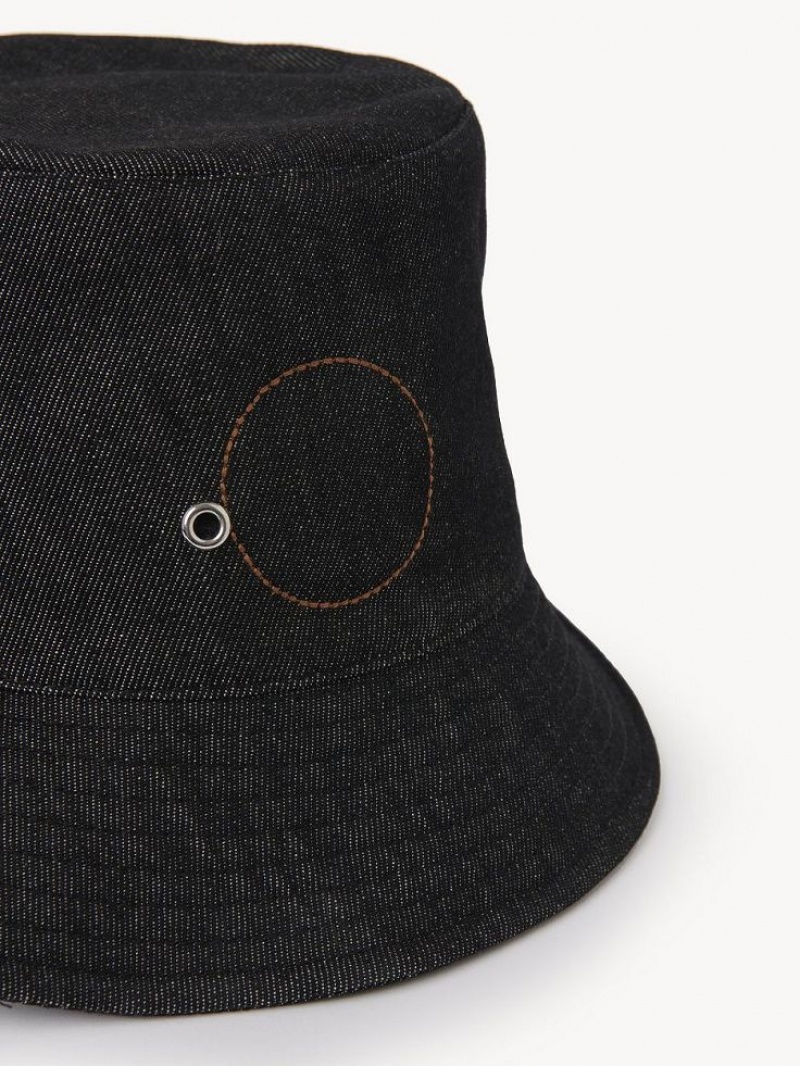 Black Chloe Eyelet Hats | CHE-SR14499