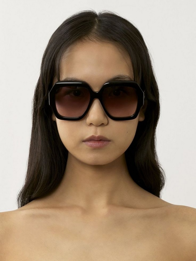 Black Chloe Gayia Sunglasses | CHE-SR14570