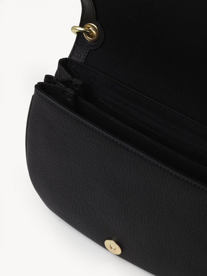 Black Chloe Hana Shoulder Bags | CHE-SR14640