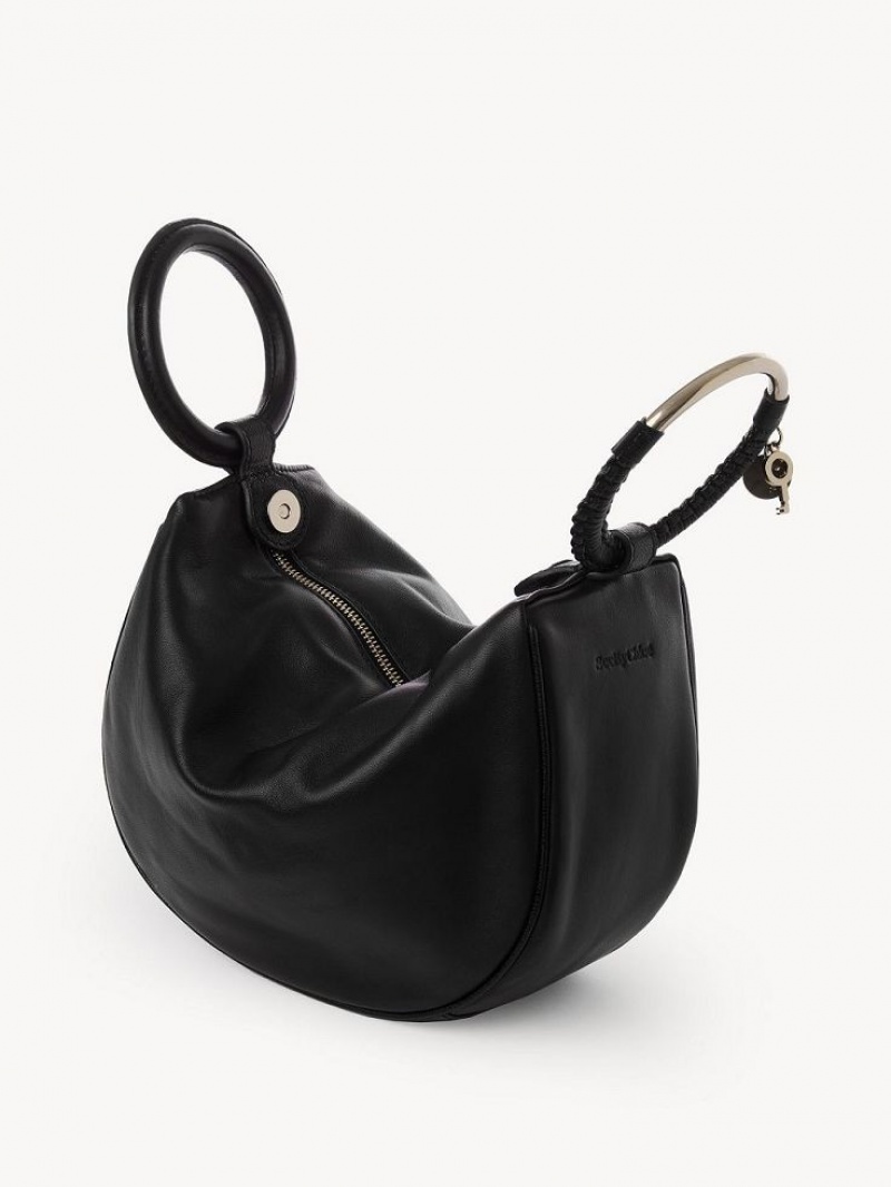 Black Chloe Hana Wristlet Mini Bags | CHE-SR14771