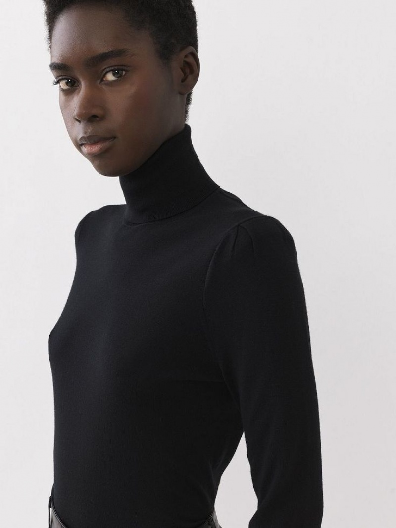 Black Chloe High-neck Knitwear | CHE-SR13925