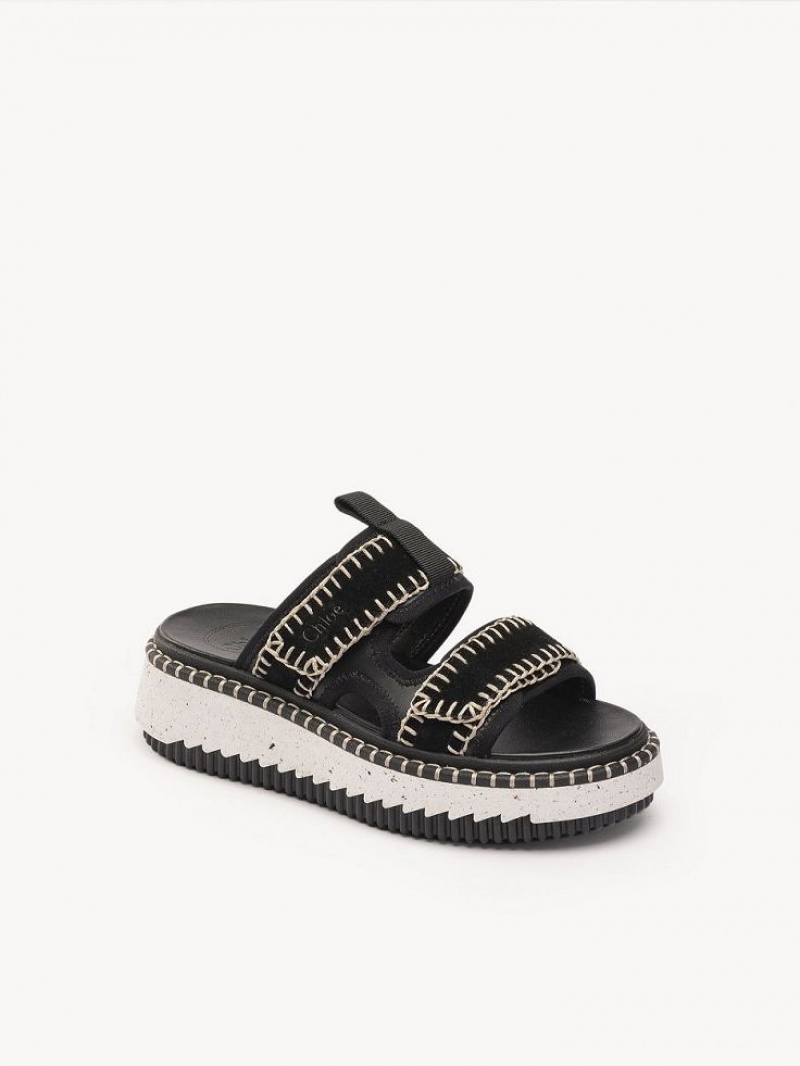 Black Chloe Lilli Sporty Mule | CHE-SR14159