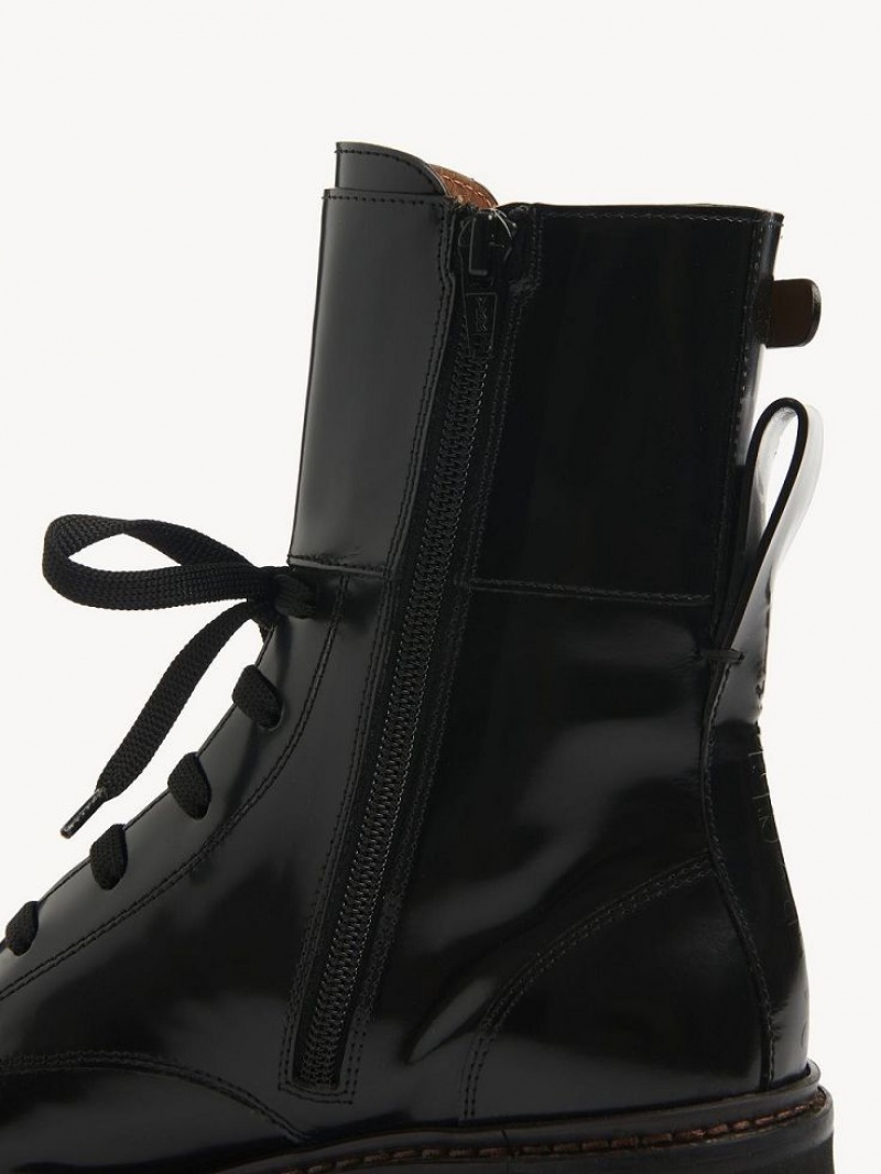 Black Chloe Mallory Ankle Boots | CHE-SR14878