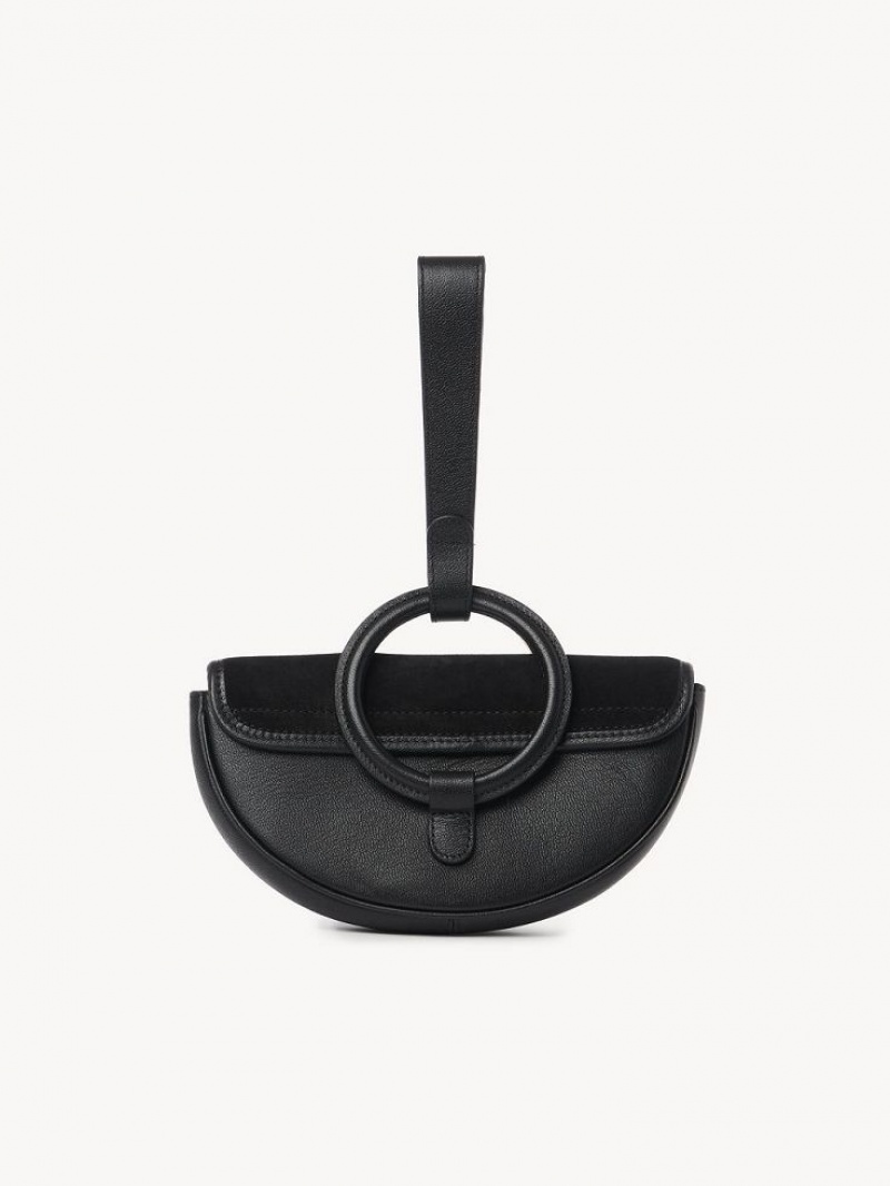 Black Chloe Mara Half Moon Mini Bags | CHE-SR14754