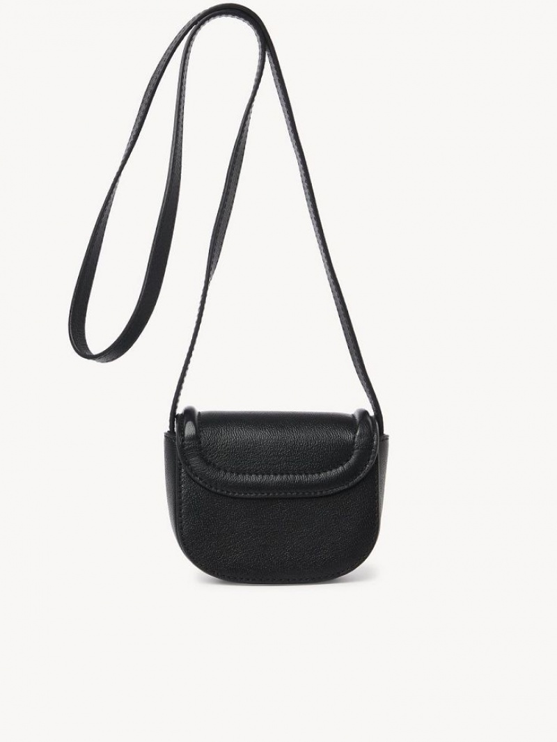 Black Chloe Mara Micro Shoulder Bags | CHE-SR14608