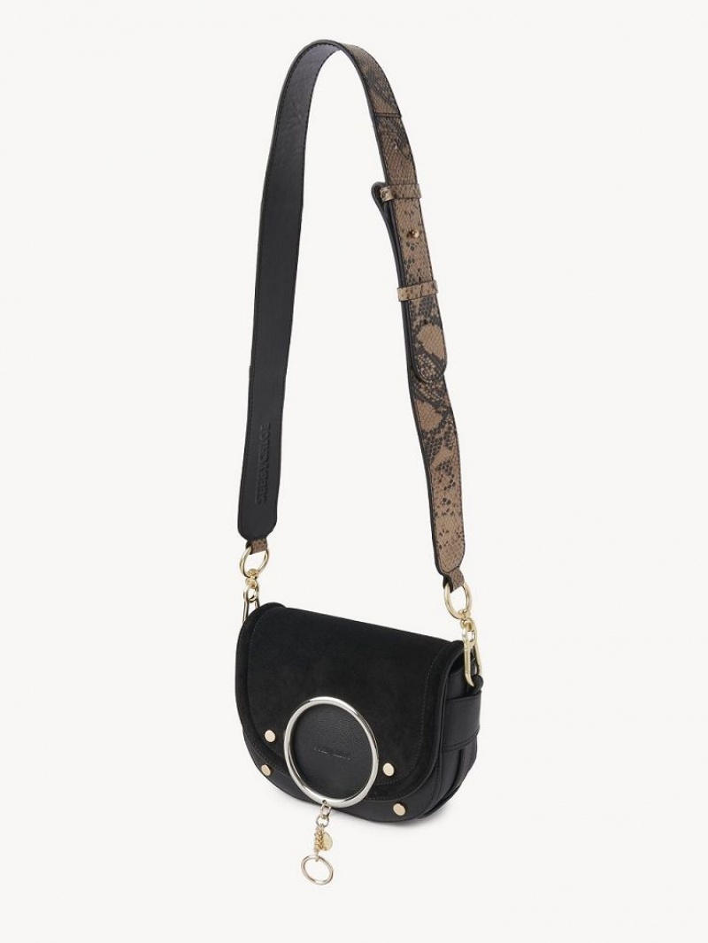 Black Chloe Mara Shoulder Bags | CHE-SR14596