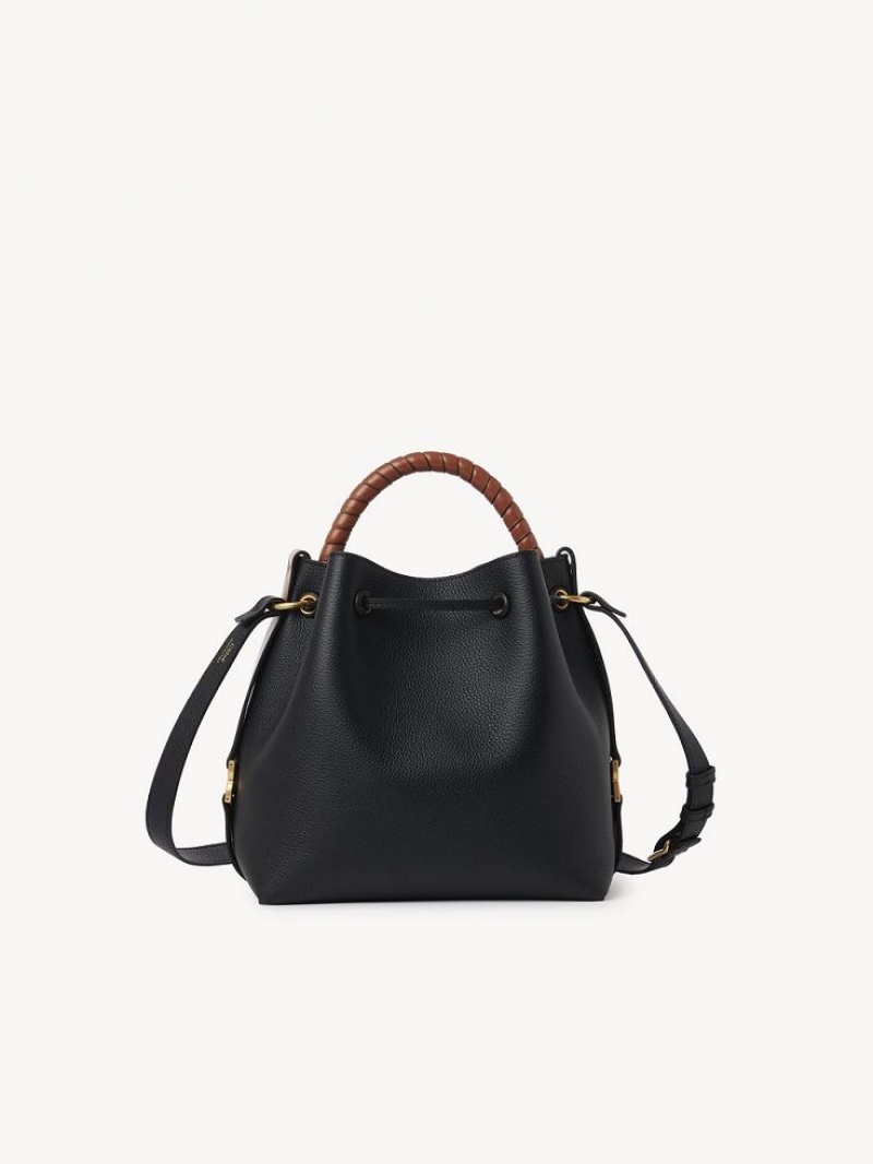 Black Chloe Marcie Bucket Crossbody Bags | CHE-SR13590