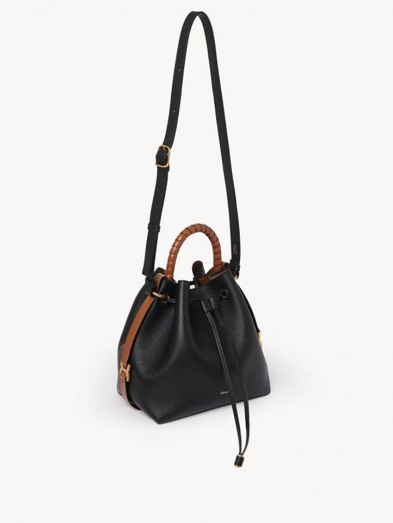 Black Chloe Marcie Bucket Crossbody Bags | CHE-SR13590