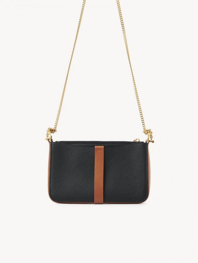 Black Chloe Marcie On Chain Clutches | CHE-SR13742